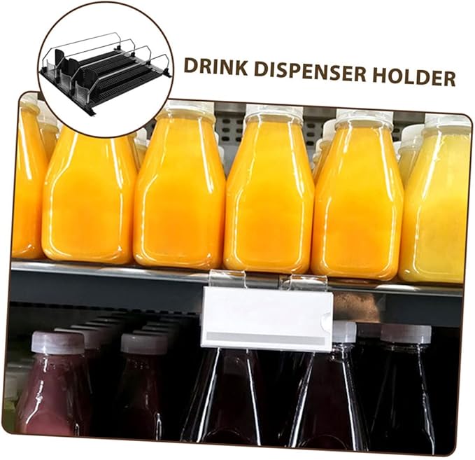 OUNONA 3pcs Beverage Propeller Self-Pushing Fridge Drink Organizer Soda Can Dispenser for Supermarket Fridge