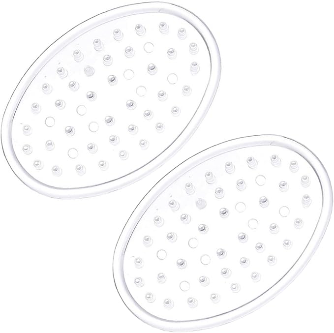 Better Houseware Soap Dish, Set of 2 Soap Holder, Non-Slip Plastic Bar Soap Holder Shower for Bathroom Organization Soap Saver Soap Dishes for Bar Soap