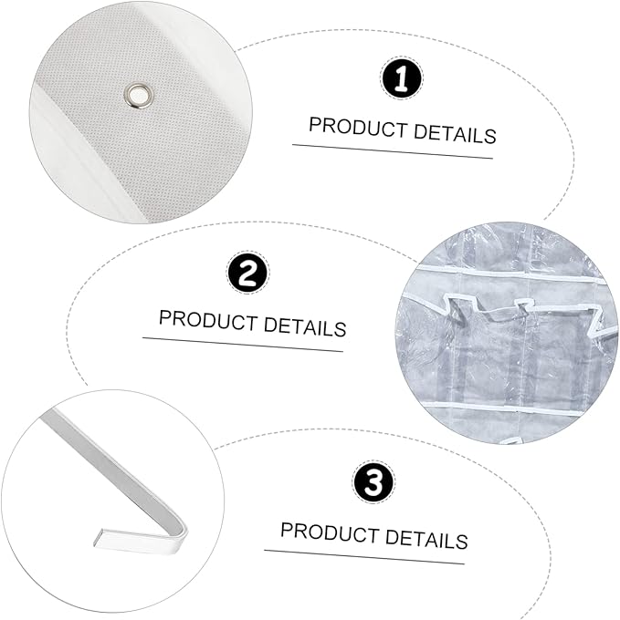 Zerodeko Hanging Shoe Storage Mount Door Organizer Nonwoven Bag Hooks Storage Organizer Pouch