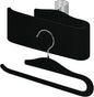 Velvet Pants Hangers, 20 Pack Non-Slip Open Ended Hangers with 360° Swivel Hook Slim Space Saving Jeans Hangers for Pants, Scarves, Ties, Towels, Black