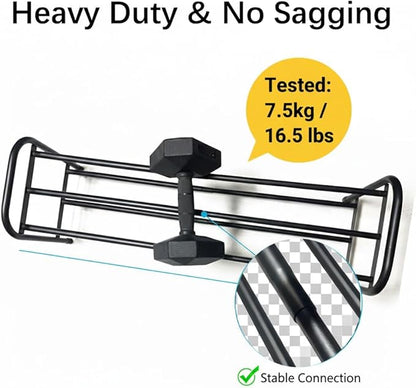 2-Tier Expandable Shoe Rack, 17.3"-31.5" Adjustable Length Metal Shoe Organizer, 9.4" Slim Wide Heavy Duty Shoe Shelf with 4cm Bottom Space for Slippers, Entryway, Closet (Black)