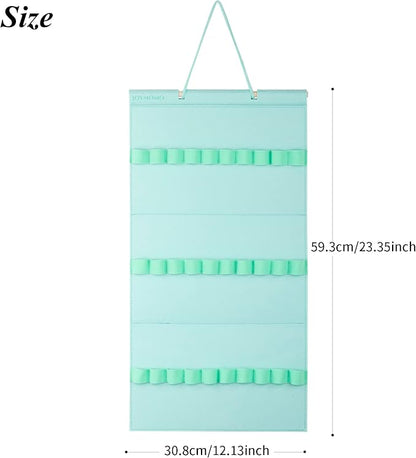 Hanging Headband Holder For Girls,Felt Headband Organizer Headband Storage Holder Organizer For Headband (Without Headbands) (Mint Green)