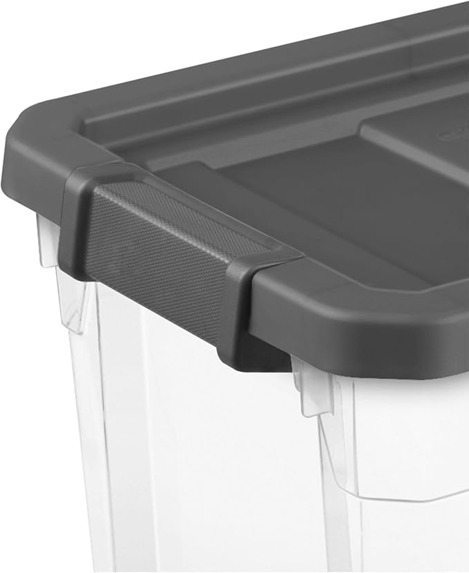 Sterilite Box Stacker Modular Clear 30QT 14733V06