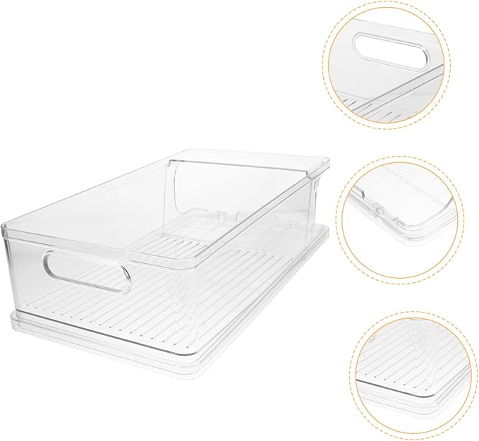 GLEAVI Drink Organizer for Pantry Stackable Can Holder Multi-function Fridge Soda Can Dispenser Stand
