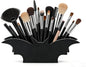 Gothic Makeup Brush Organizer - Wooden Bat Pen Holder Cosmetic Display Case for Vanity Desk Gothic Decor for Bathroom Bedroom Living Room Decoration Unique Gift