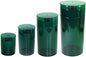 Tightvac Set of 4 - Patented Airtight Storage Container | Multi-use Vacuum Container Keeps Your Herbs and Dry Goods Fresh and Flavorful. Green Tint