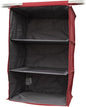Covermates Keepsakes Hanging Closet Organizer – Heavy Duty Vertical Wardrobe Storage Shelves for Sweaters, Handbags, and Shoes – Acid-Free Interior Lining, Scarlett Red
