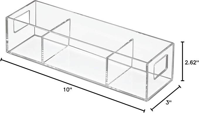 iDesign Vanity/Cosmetic Organizer, Clear