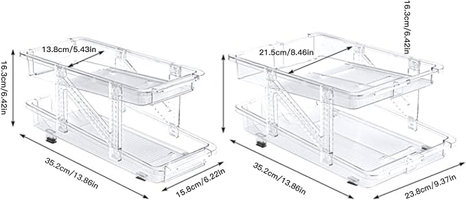 Soda Can Dispenser For Refrigerator,Rolling Soda Can Dispenser For Refrigerator, Rolling Soda Can Organizer ,2 Layer Clear Expandable Beverage Dispenser Automatic Rolling Beer Can Holder