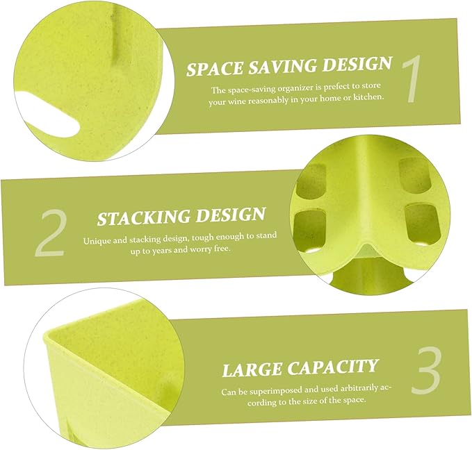 4pcs Unique Design Can Organizer Stackable Wine Bottle Holder Corner Storage Rack for Pantry Kitchen