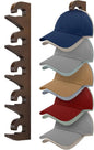 Hat Rack Hats Organizer for Baseball Caps Wood Cap Storage Hat Hooks for Wall Baseball Hat Storage Organizer Hat Display Up to 20 Hats for Closet Wall, Set of 2