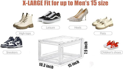 MMBABY 1 Pack Acrylic Clear Shoe Storage Box Shoe Box Clear 78-01
