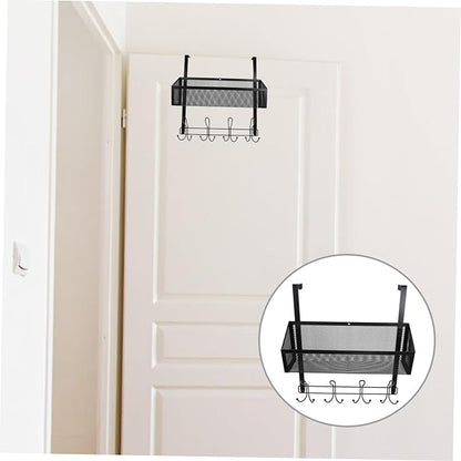 ULTECHNOVO Over The Door Hanging Organizer Multifunctional Mesh Storage Rack for Bathroom Kitchen Bedroom Maximizes Space Efficiency Contemporary Style for Shoes Towels