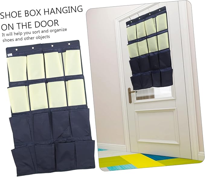 Space Saving Hanging Shoe Bag over The Door Shoe Organizer for Closet Rv Bathroom