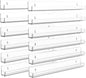 Nail Polish Shelf Wall 15 Inch Acrylic Clear Rack Sunglass Organizer Multi-Purpose Floating Shelves for Beauty Salons Retailer Dressing Room (12 PCs)