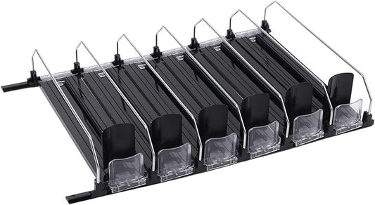 VINGVO Drink Organizer For Fridge, Can Holders For Fridge Self Pushing Soda Can Dispenser For Refrigerator Can Dispenser For Fridge with Automatic Pusher Glide Soda Can Organizer (31cm)