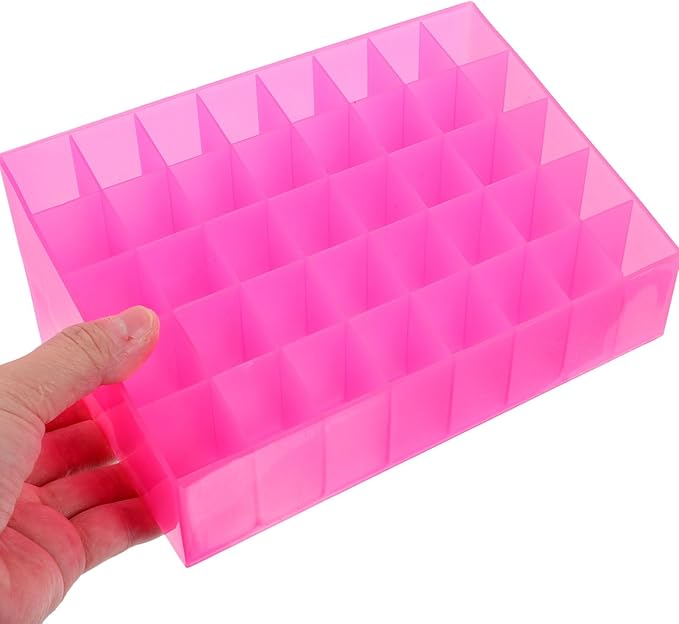 Cabilock 2pcs Slots Lipstick Storage Organizer Creative Cosmetic Holder for Home Shop Space-saving Makeup Desk Display for Lipsticks Jewelry Essentials