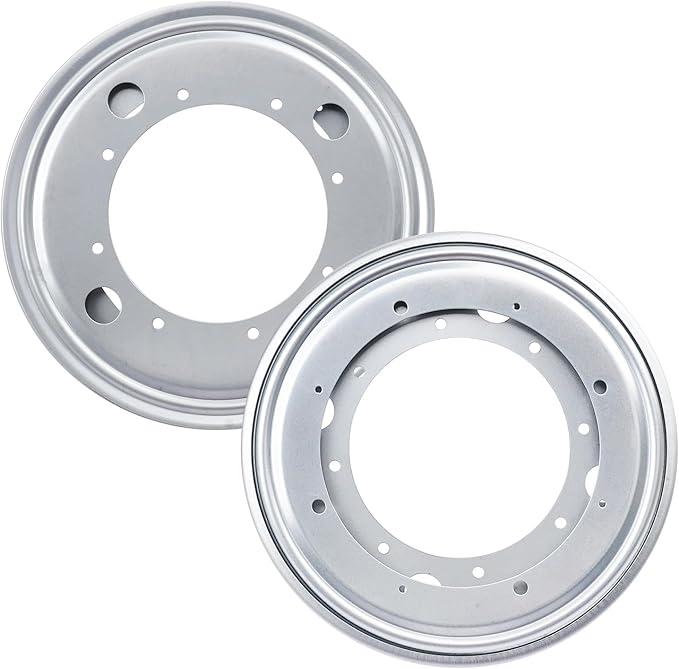 9 Pack 9" Lazy Susan Turntable Bearing Plate, Heavy Duty 750lbs Load Capacity, Lazy Susan Turntable Ball Bearing for Rotating Table, Serving Tray, Kitchen Storage(Silvery)