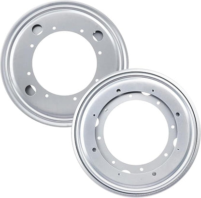 9 Pack 9" Lazy Susan Turntable Bearing Plate, Heavy Duty 750lbs Load Capacity, Lazy Susan Turntable Ball Bearing for Rotating Table, Serving Tray, Kitchen Storage(Silvery)