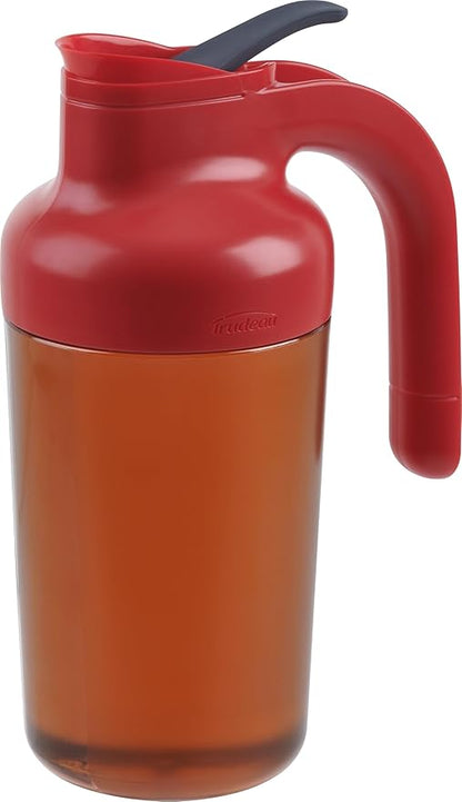 Trudeau Syrup Dispenser, 19oz, Red