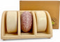 Shampoo Bar Holder for Shower, 3-Slot Soap & Conditioner Organizer with Drainage - Keeps Bars Dry & Lasts Longer - Modern Bathroom Organizer by Essence & Abode (Beige)