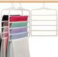 Closet Organizers and Storage,3 Pack Velvet Pants-Hangers-Space-Saving,Non Silp 5 Tier Scarf Jeans Closet Organizer,Dorm Room Essentials for College Students Girls Boys Guys,Organization and Storage