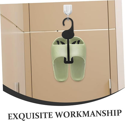 Luxshiny 20pcs Slipper Drying Rack Shoe Organizer Hanging Hooks Decorative Shoe Rack for Home