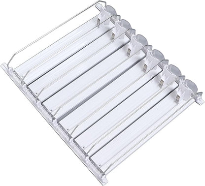 Zerodis Drink Organizer for Fridge, Drink Automatic Pusher Adjustable Soda Can Dispenser for Beverage Can Water Bottle (38cm)