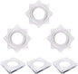 6PCS 4 Inch Lazy Susan for Table Top, Steel Ball Bearing Square Rotating Tray Hardware, Metal Lazy Susan Turntable Swivel Plate for Bar Stool Chair, Serving Trays, Storage Racks
