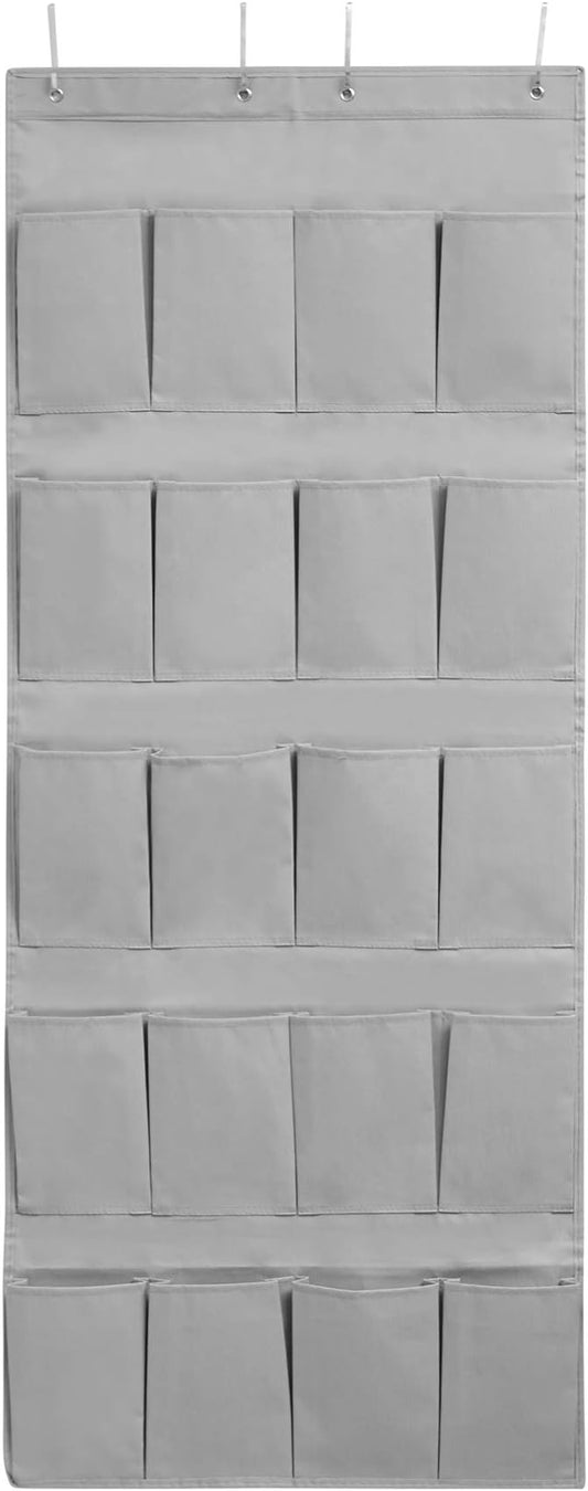 DormCo Hanging Over-The-Door Shoe Pockets - TUSK College Storage - Gray