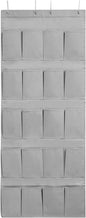 DormCo Hanging Over-The-Door Shoe Pockets - TUSK College Storage - Gray