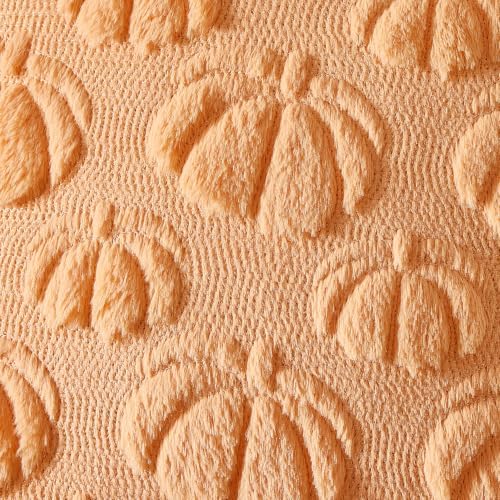MIULEE Fall Decor Pillow Covers 20x20 Set of 2 Pumpkin Light Orang - Image 2