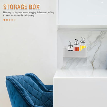OSALADI 2pcs Adhesive Cabinet Door Organizer Wall-mounted Storage Holder for Kitchen Bathroom Office Compact Space-saving DIY Organizer No Drilling Needed Easy Installation