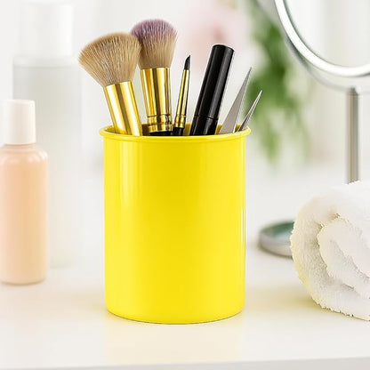 Calypso Basics Utensil Holder for Small Cutlery – Flatware Organizer for Kitchen or Office, Compact Flatware Organizer for Outdoor Dining, Picnics, Camping & Patio Use by Reston Lloyd, Lemon