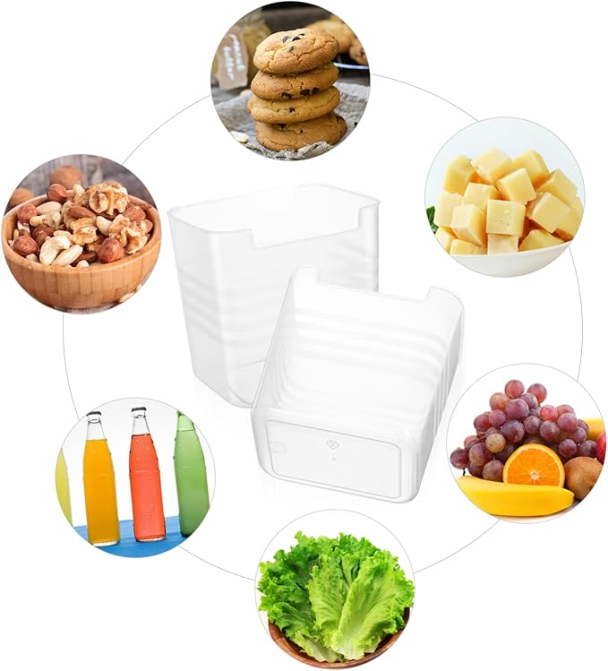 SOLUSTRE 2 Pcs Fridge Can Dispenser Rack Soda Can Organizer for Refrigerator Space-saving Storage Boxes Easy to Use