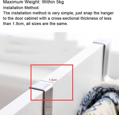 Tbest Net Der Towel Ing Rack Storage Holder Over Door Er Kitchen Bathroom (Short 47x2cm / 18.5x0.8in)
