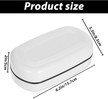Bar Soap Travel Case, Shampoo Bar Holder Soap Case Holder for 5 oz/10 oz Bars Portable Shampoo Bars Soaps Cases with Draining Pad for Shower Bathroom Gym Traveling
