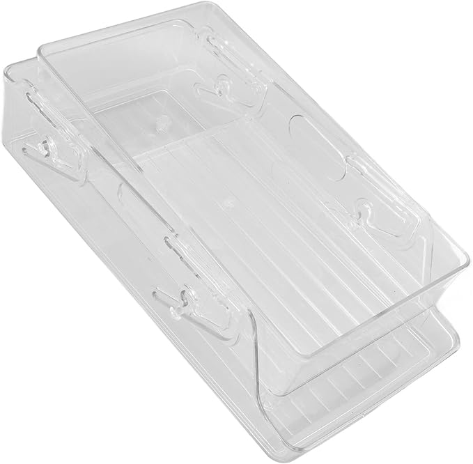 Automatic Rolling Beverage Soda Can Storage Organizer Double Layers Plastic Refrigerator Can Holder Dispenser Bin
