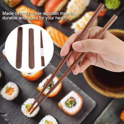 Chopsticks Storage Case, Portable Wooden Reusable Travel Case Flatware Storage Box for Stationery Chopsticks Toothbrush Straws
