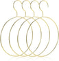 PRETYZOOM 4Pcs Golden Scarf Hangers for Closet Organization, Metal Belt and Scarf Holder Rings, Space-Saving Clothes Organizer for Ties, Belts, Scarves, and Accessories