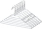 Yuntau 60 Pcs Wire Hangers Bulk 17.7" Dry Cleaner Hangers, Suit Holders for Home Caped Clothing (White)
