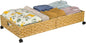 Under Bed Storage with Wheels, 31.5In/40L Large Rolling Underbed Storage Organizer Drawers Bins, Rattan Under the Bed Storage Containers with Handles, Space Saving Design for Clothes,Shoes,Books