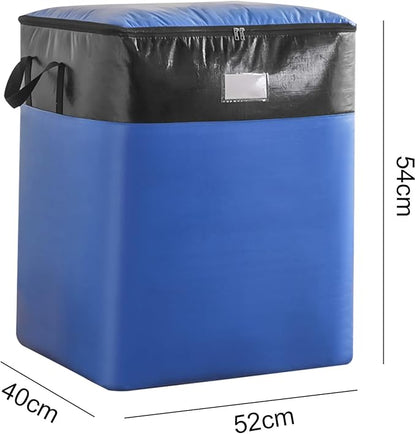 Upgrade Moving Bags Heavy Duty Extra Large,Heavy-Duty Storage Bags – Alternative to Moving Boxes, Plastic Storage Bins, Mattress Bags for Moving & College Essentials (blue, 104L)