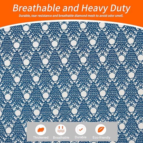 Polecasa 2 Pack Heavy Duty Diamond Mesh Laundry Bag, 24x36", Blue - Image 2