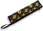 COEQINE Sunflower Silverware Case for Travel Multi-use Storage Bag With Music Note Flatware Organizer Lightweight Leafproof Portable Black Dustproof Case for Work Outdoor