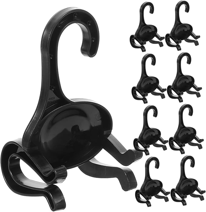 PRETYZOOM 50pcs Shoes Organizer Double Slots Hangers for Sports Shoes Space Saving Hanging Hooks for Home