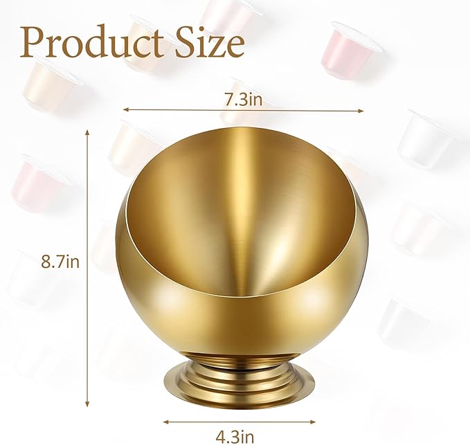 Coffee Pod Holder-Coffee Pod Storage-K Cup Holder-Espresso Pod Holder-Coffee Pod Organizer,Large Capacity Countertop Organizer for Kitchen Counter & Office Desktop (Gold)