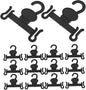 Holibanna 30pcs Plastic Slippers Display Hanger Closet Shoe Storage Hooks Hanging Shoe Organizer for Drying