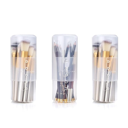 OCHEAL Makeup Brush Holders, 3 Pack of Makeup Brush Organizer Travel Case Retractable Plastic Travel Makeup Brushes Holder for Vanity Makeup Artist Brushes Storage Cup