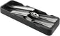 Kitchen Drawer Organizer Small Silverware Organizer/Utensil Holder and Cutlery Tray for Flatware and Silverware Partition Storage (Black - Flatware Organizers Only)